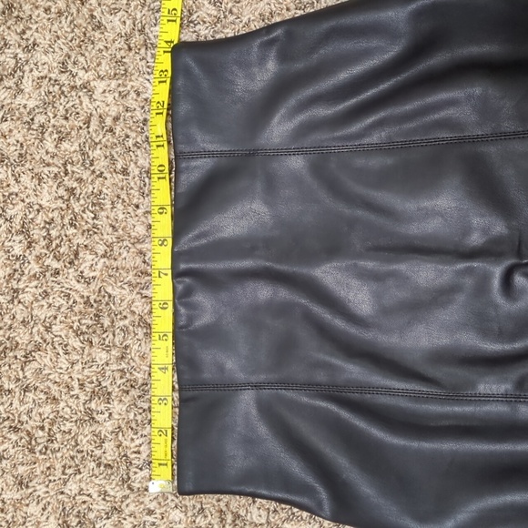 BB Dakota Girl Crush black faux vegan leather high waisted above the knee skirt - Picture 4 of 11